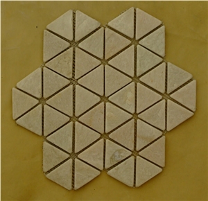 White Slate Mosaic Pattern