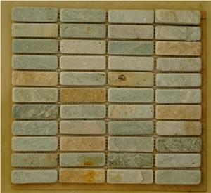 Slate Mosaic Wall Tile, Beige Slate Mosaic