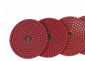 Bright Red Wet Polishing Pads