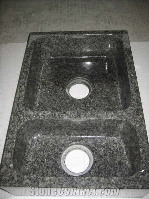 Kitchen Sink, China Impala Black Granite Sink