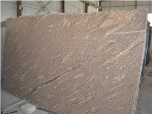 Giallo California Granite Gangsaw Big Slabs, Brazil Brown Granite