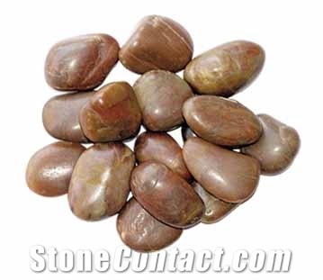 Pebble Stone, River Stone CS-037, Pebble Stone Brown Marble