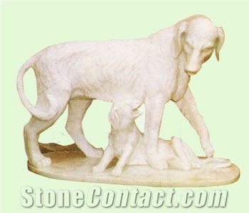 Animal Stone Statue, Black Granite Statue