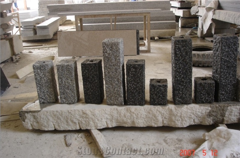 Black Granite Pillar, Granite Palisade, China Impala Black Granite Palisade