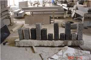 Black Granite Pillar, Granite Palisade, China Impala Black Granite Palisade