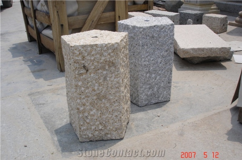 Granite Pillar, Granite Palisade, Padang Giallo Yellow Granite Palisade