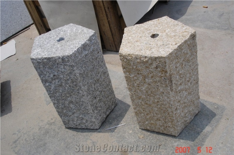 Granite Pillar, Granite Palisade, Padang Giallo Yellow Granite Palisade