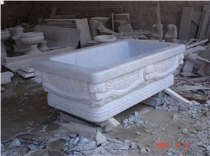 White Marble Bath Tub