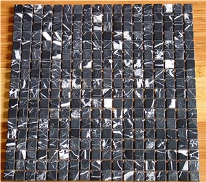 Nero Marquina Black Marble Mosaic