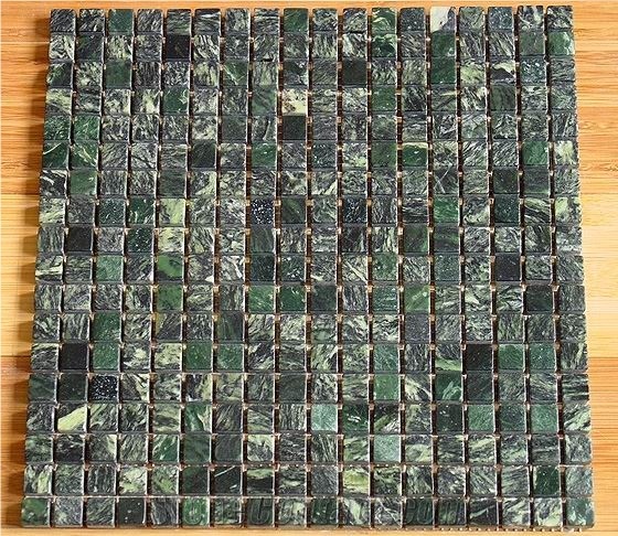 Verde Malachite Marble Mosaic, Verde Malachite Green Marble Mosaic