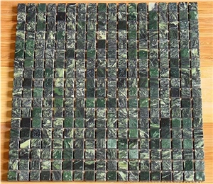 Verde Malachite Marble Mosaic, Verde Malachite Green Marble Mosaic
