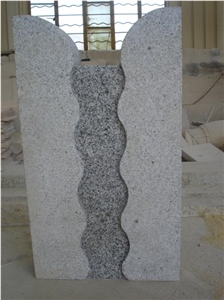 Water Flow Pillar, Grey Granite Fountain