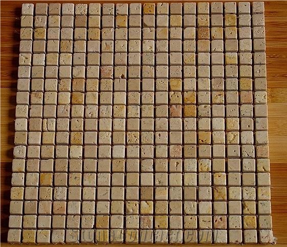 Yellow Travertine Mosaic