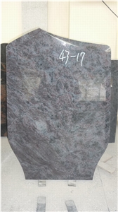 DL Grey Stone Tombsdtone, Grey Granite Monument, Tombstone