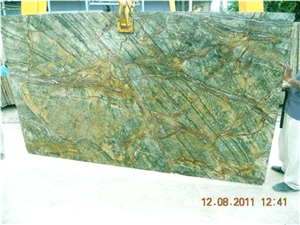 Rain Forest Green, India Green Marble Slabs & Tiles