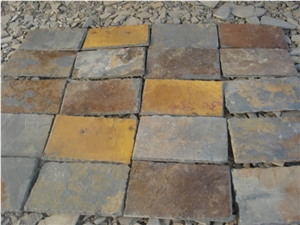 China Natural Slate Stone for Sale, China Multicolor Slate Tiles