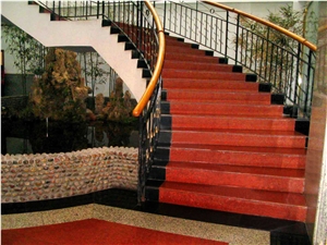 Sale Ya"An Red Granite,Sichuan Red Granite Stairs & Steps