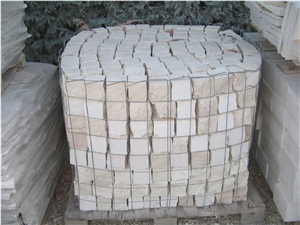 Trani Biancone Cobble Stone, Biancone Di Asiago White Limestone