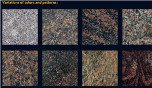 Kashina Gora, Russian Federation Brown Granite Slabs & Tiles