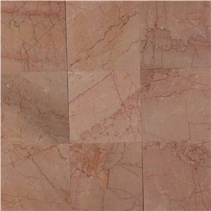 Peach Classic 12x12, China Pink Marble Slabs & Tiles