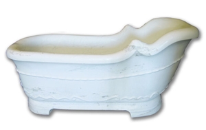 Royal Tub Inspired from Marie-Antoinette Tub, Thassos White Marble Bath Tub