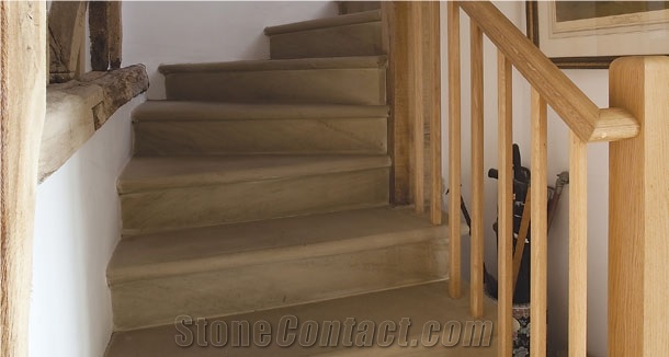 York Stone Staircase, Beige Limestone Staircase