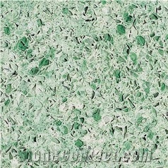Man Made/ Wayon Green Quartz Stone (Wg349) Slabs & Tiles