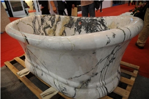 Clivia White Marble Bath Tub