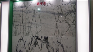 Clivia Slab and Tile, China White Marble