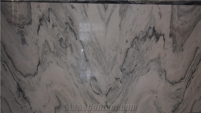 Picasso White Slab and Tile, China White Marble