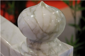 Stone Balustrade and Railings, Clivia White Marble Balustrade