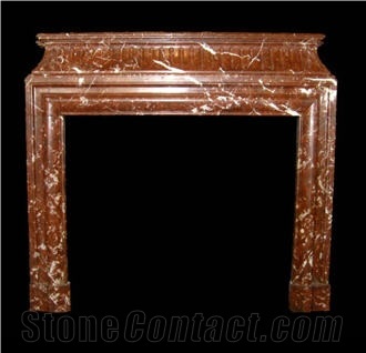 Antique Fireplaces, Rouge De France Red Marble