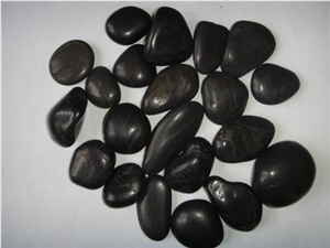Black Polished Pebble Stone,Chipping Pebble Stone,River Pebble Stone,Landscaping Pebble Stone