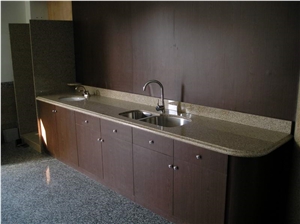 G682 Kitchen Countertops, Ming Gold Cut to Size, G682 Yellow Granite Kitchen Countertops