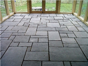 Grey Slate Flooring Pattern