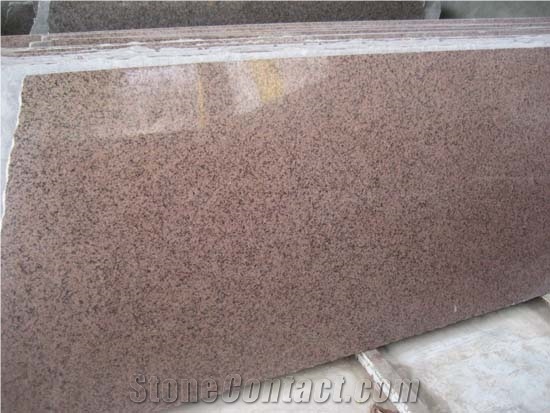 Bruno Red Granite Slabs & Tiles, India Red Granite Polished Floor Covering Tiles, Walling Tiles