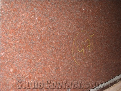 Ruby Red Granite, Rudy Red Granite Slabs