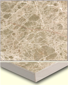 Light Emperador Laminated with Ceramic