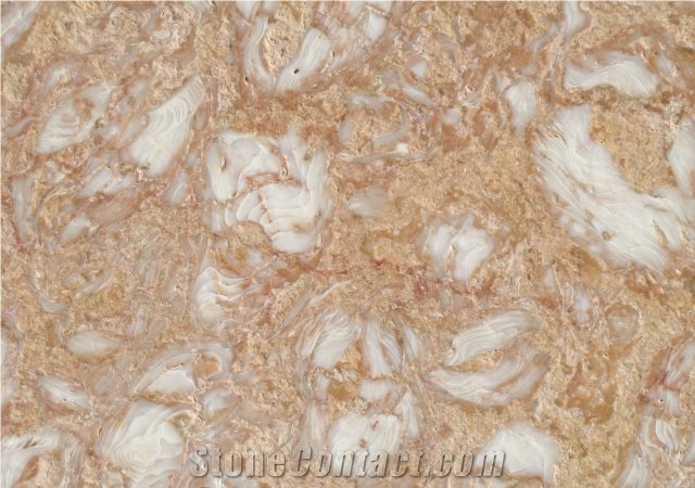 Shells Reef Pink, Syria Pink Limestone Slabs & Tiles
