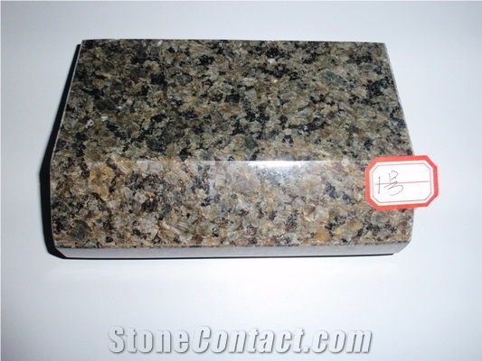 Chinese Tropical Brown Countertop Edge Detail, Brown Granite Countertop