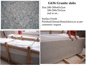 G636 Granite Half Slab, China Red Granite