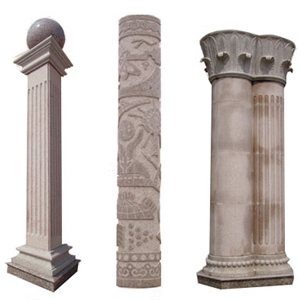 Beige Marble Column and Pillars, Column ,pillars Marble