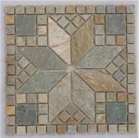 Slate Mosaics-yellow Wooden