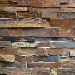 Rusty Stone Panel, Yellow Quartzite Cultured Stone