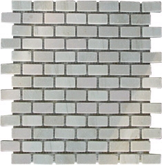 Brick Like Mosaic, Grey Slate Mosaic