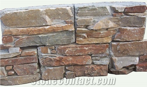 Cultured Concrete Stone, Brown Slate Cultured Stone