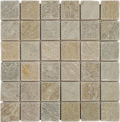 Plan Slate Mosaic, Beige Slate Mosaic