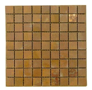 Polished Yellow Marble Mosaic