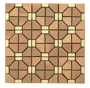 Red Marble Mosaic Tiles