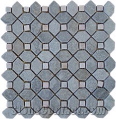 Rhombus Slate Mosaic, Grey Slate Mosaic